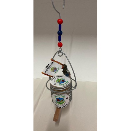 Wire Bird Suet Feeder with tub